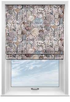 Wildflowers, Mist - Roman Blind